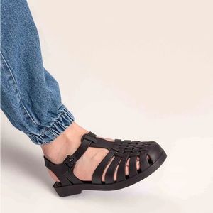 Melissa Possession Sandal jelly shoe matte black size 7